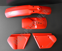 Habillage, kit plastique complet rouge Honda XL125S, XR125, XL185S